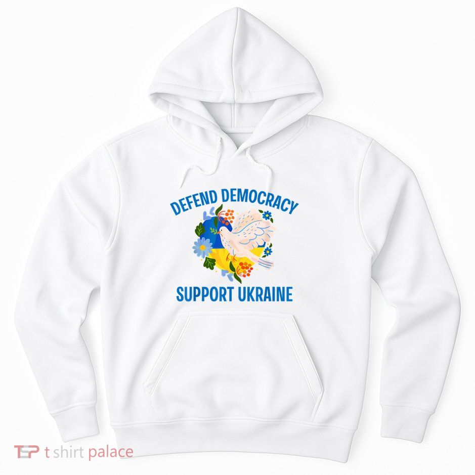 Defend Democracy Support Ukraine Stand With Zelensky Peace Hoodie