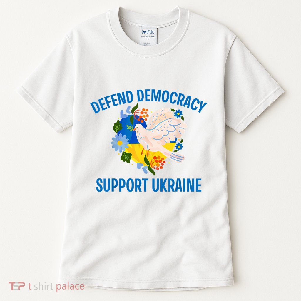 Defend Democracy Support Ukraine Stand With Zelensky Peace Tall T-Shirt