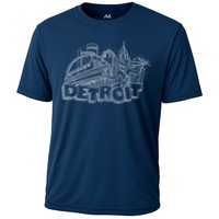 Detroit Drawing Skyline Performance Shirt