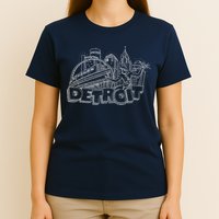Detroit Drawing Skyline T-Shirt