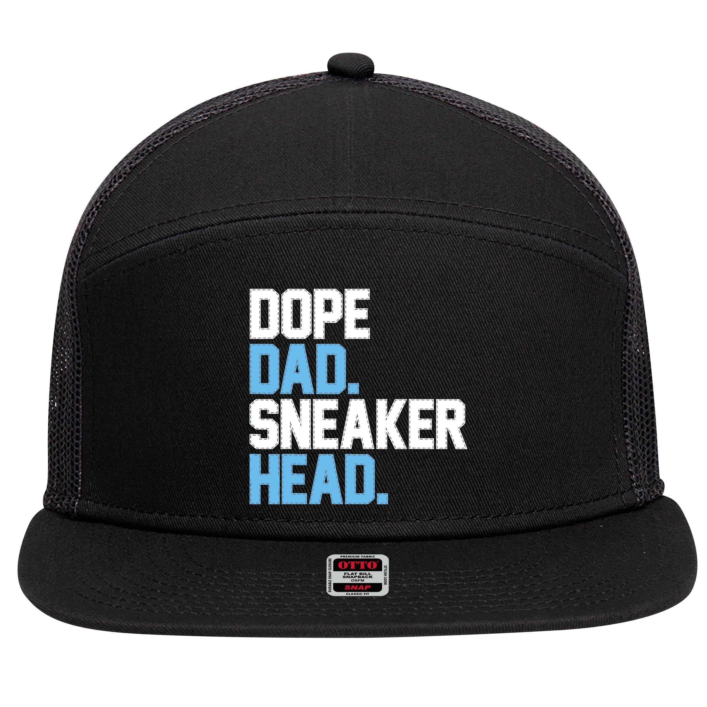 Dope Dad Sneakerhead 7 Panel Mesh Trucker Snapback Hat