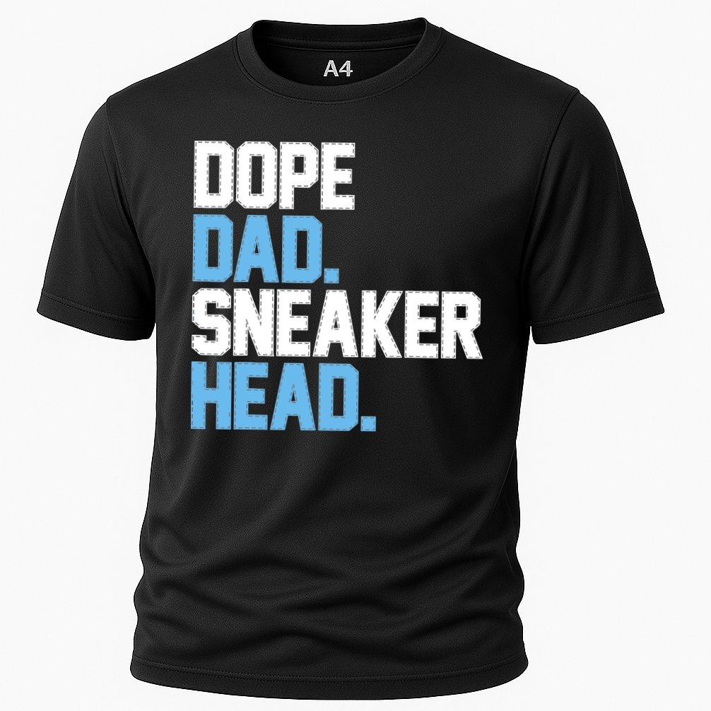 Dope Dad Sneakerhead Cooling Performance Crew T-Shirt