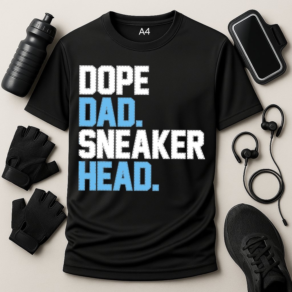 Dope Dad Sneakerhead Cooling Performance Crew T-Shirt