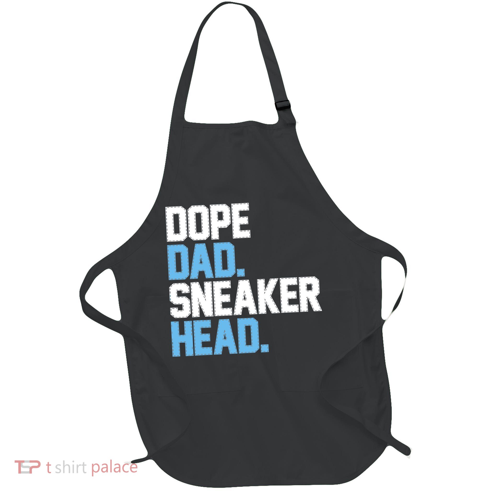 Dope Dad Sneakerhead Full-Length Apron With Pockets