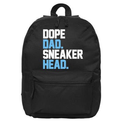 Dope Dad Sneakerhead 16 in Basic Backpack
