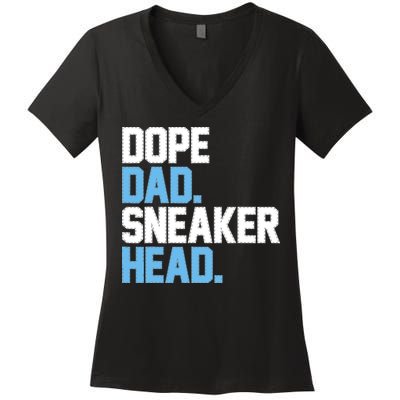 Dope Dad Sneakerhead Women's V-Neck T-Shirt