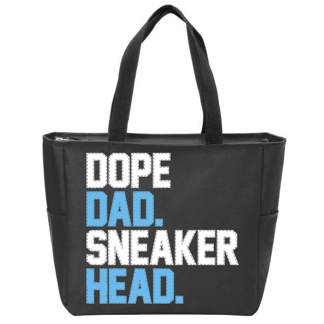 Dope Dad Sneakerhead Zip Tote Bag