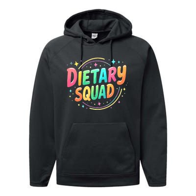 Dietitian Dietary Squad Nutritionist Dietary Worker Performance Fleece Hoodie