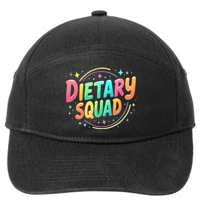 Dietitian Dietary Squad Nutritionist Dietary Worker 7-Panel Snapback Hat