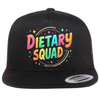 Dietitian Dietary Squad Nutritionist Dietary Worker Flat Bill Trucker Hat