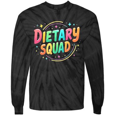 Dietitian Dietary Squad Nutritionist Dietary Worker Tie-Dye Long Sleeve Shirt