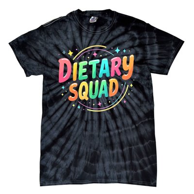 Dietitian Dietary Squad Nutritionist Dietary Worker Tie-Dye T-Shirt