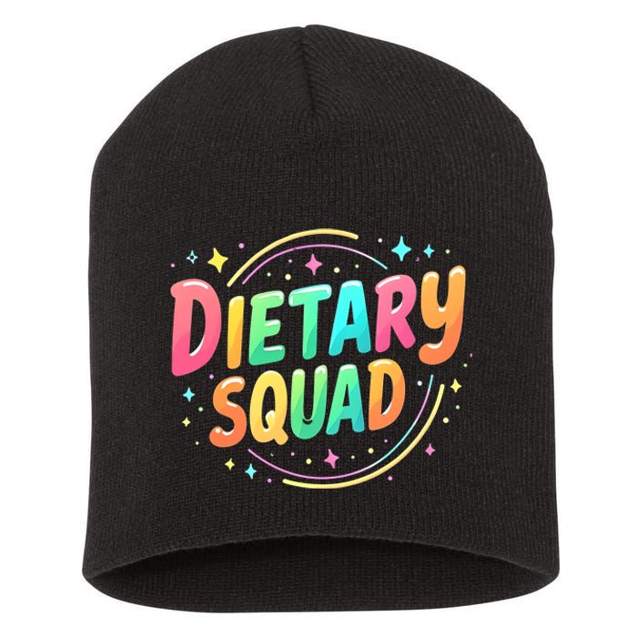 Dietitian Dietary Squad Nutritionist Dietary Worker Short Acrylic Beanie