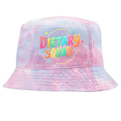 Dietitian Dietary Squad Nutritionist Dietary Worker Tie-Dyed Bucket Hat