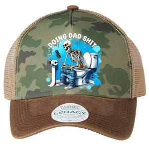 Doing Dad Shit Funny Skeleton Legacy Tie Dye Trucker Hat