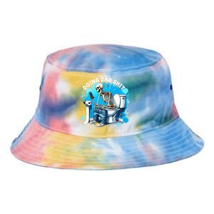 Doing Dad Shit Funny Skeleton Tie Dye Newport Bucket Hat