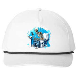 Doing Dad Shit Funny Skeleton Snapback Five-Panel Rope Hat