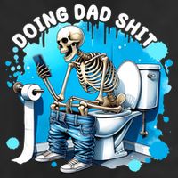 Doing Dad Shit Funny Skeleton Adult Drive Performance Visor