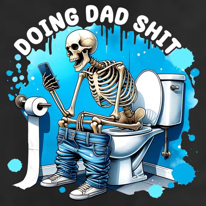 Doing Dad Shit Funny Skeleton Adult Drive Performance Visor