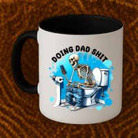 Doing Dad Shit Funny Skeleton Mug