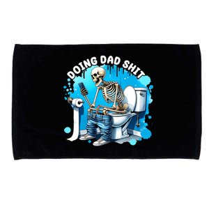 Doing Dad Shit Funny Skeleton Microfiber Hand Towel