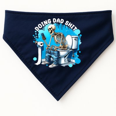Doing Dad Shit Funny Skeleton USA-Made Doggie Bandana