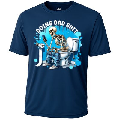 Doing Dad Shit Funny Skeleton Performance Shirt