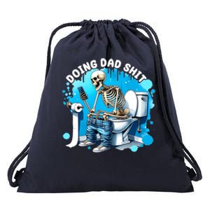 Doing Dad Shit Funny Skeleton Drawstring Bag