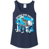 Doing Dad Shit Funny Skeleton Ladies Essential Tank