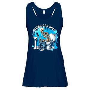 Doing Dad Shit Funny Skeleton Ladies Essential Flowy Tank