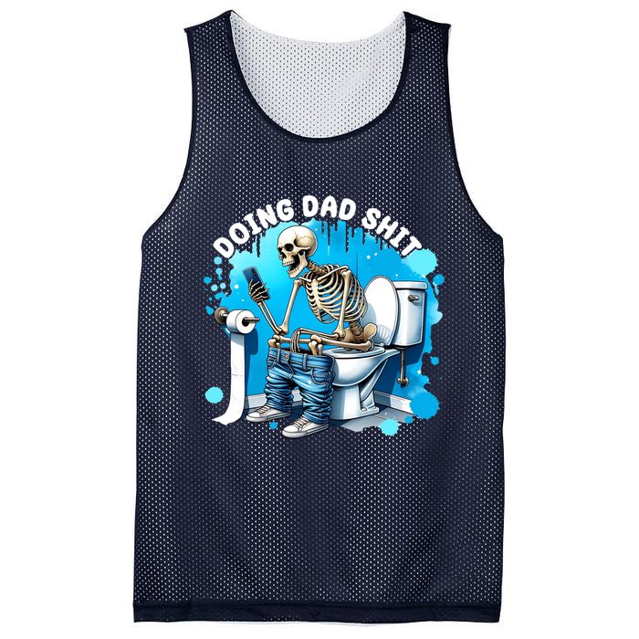 Doing Dad Shit Funny Skeleton Mesh Reversible Basketball Jersey Tank
