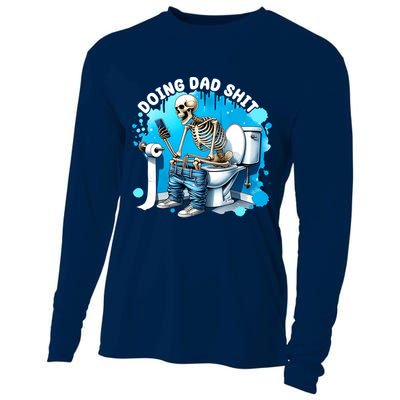 Doing Dad Shit Funny Skeleton Cooling Performance Long Sleeve Crew