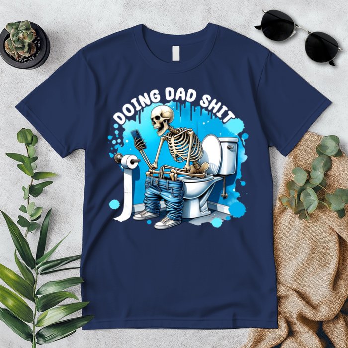 Doing Dad Shit Funny Skeleton Premium T-Shirt