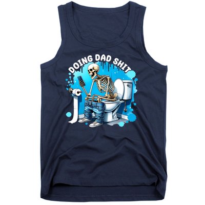 Doing Dad Shit Funny Skeleton Tank Top