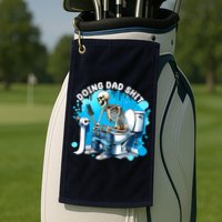 Doing Dad Shit Funny Skeleton Golf Towel