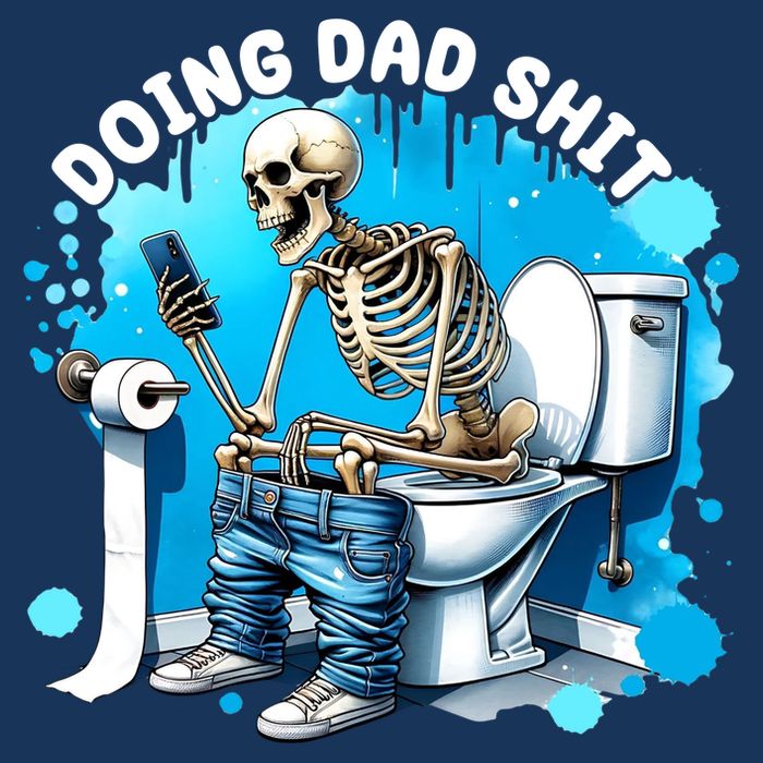 Doing Dad Shit Funny Skeleton Toddler T-Shirt