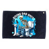 Doing Dad Shit Funny Skeleton Grommeted Golf Towel