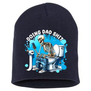 Doing Dad Shit Funny Skeleton Short Acrylic Beanie