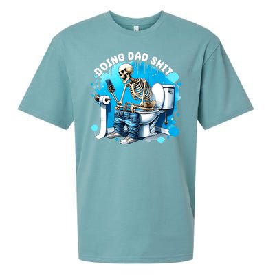 Doing Dad Shit Funny Skeleton Sueded Cloud Jersey T-Shirt