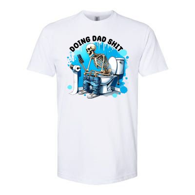 Doing Dad Shit Funny Skeleton Softstyle® CVC T-Shirt