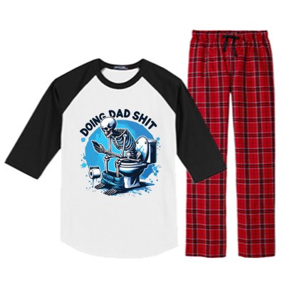 Doing Dad Shit Funny Dad Dad Life Raglan Sleeve Pajama Set