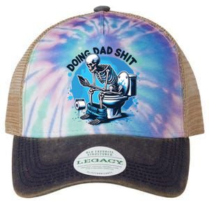 Doing Dad Shit Funny Dad Dad Life Legacy Tie Dye Trucker Hat