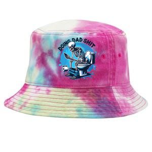 Doing Dad Shit Funny Dad Dad Life Tie-Dyed Bucket Hat