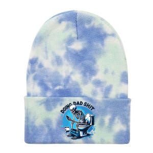 Doing Dad Shit Funny Dad Dad Life Tie Dye 12in Knit Beanie