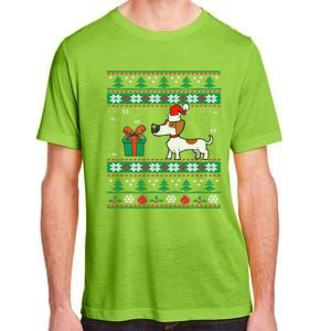 Dachshund Dog Santa Hat Funny Dogs Lovers Christmas Xmas Gift Adult ChromaSoft Performance T-Shirt