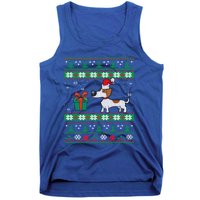 Dachshund Dog Santa Hat Funny Dogs Lovers Christmas Xmas Gift Tank Top