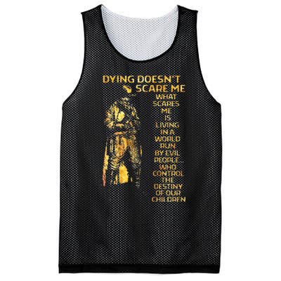 Dying DoesnT Scare Me What Scares Me Mesh Reversible Basketball Jersey Tank