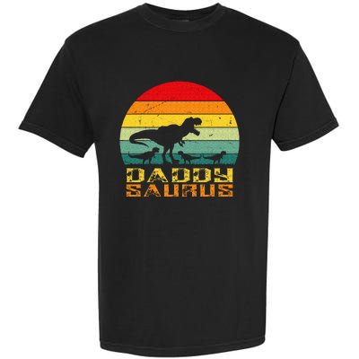 Daddysaurus Daddy Saurus Dino Dinosaur T Rex Garment-Dyed Heavyweight T-Shirt