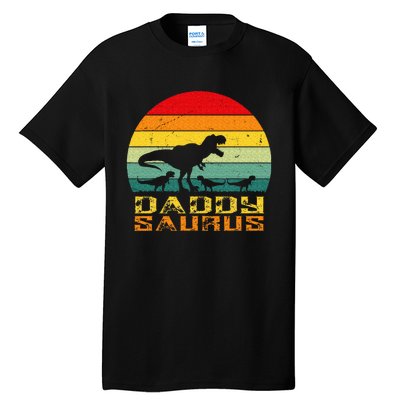 Daddysaurus Daddy Saurus Dino Dinosaur T Rex Tall T-Shirt