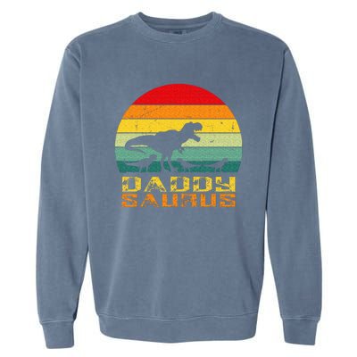 Daddysaurus Daddy Saurus Dino Dinosaur T Rex Garment-Dyed Sweatshirt